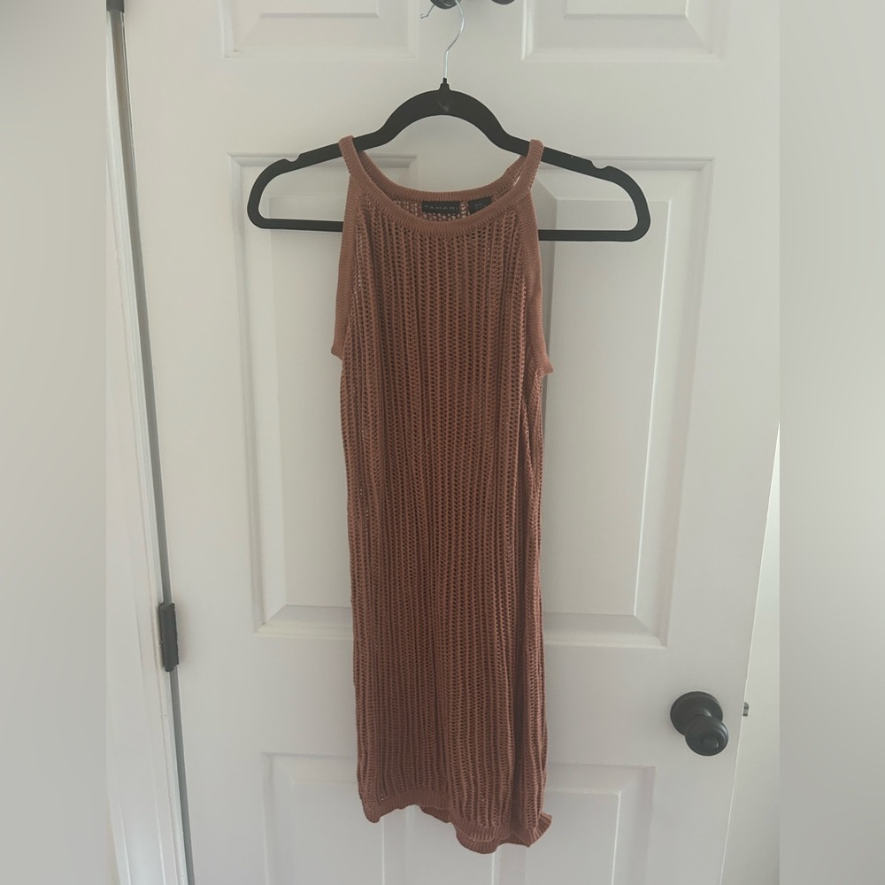 Tahari Sleeveless Knit Dress swim cover